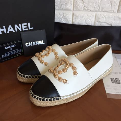 espadrilles chanel femme|authentic chanel espadrilles for sale.